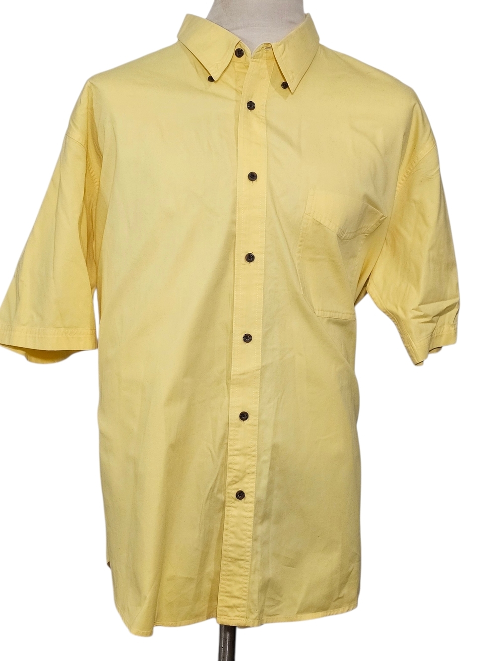 AUSTIN CLOTHING CO. Men's Short-Sleeve Button-Down Shirt - Yellow